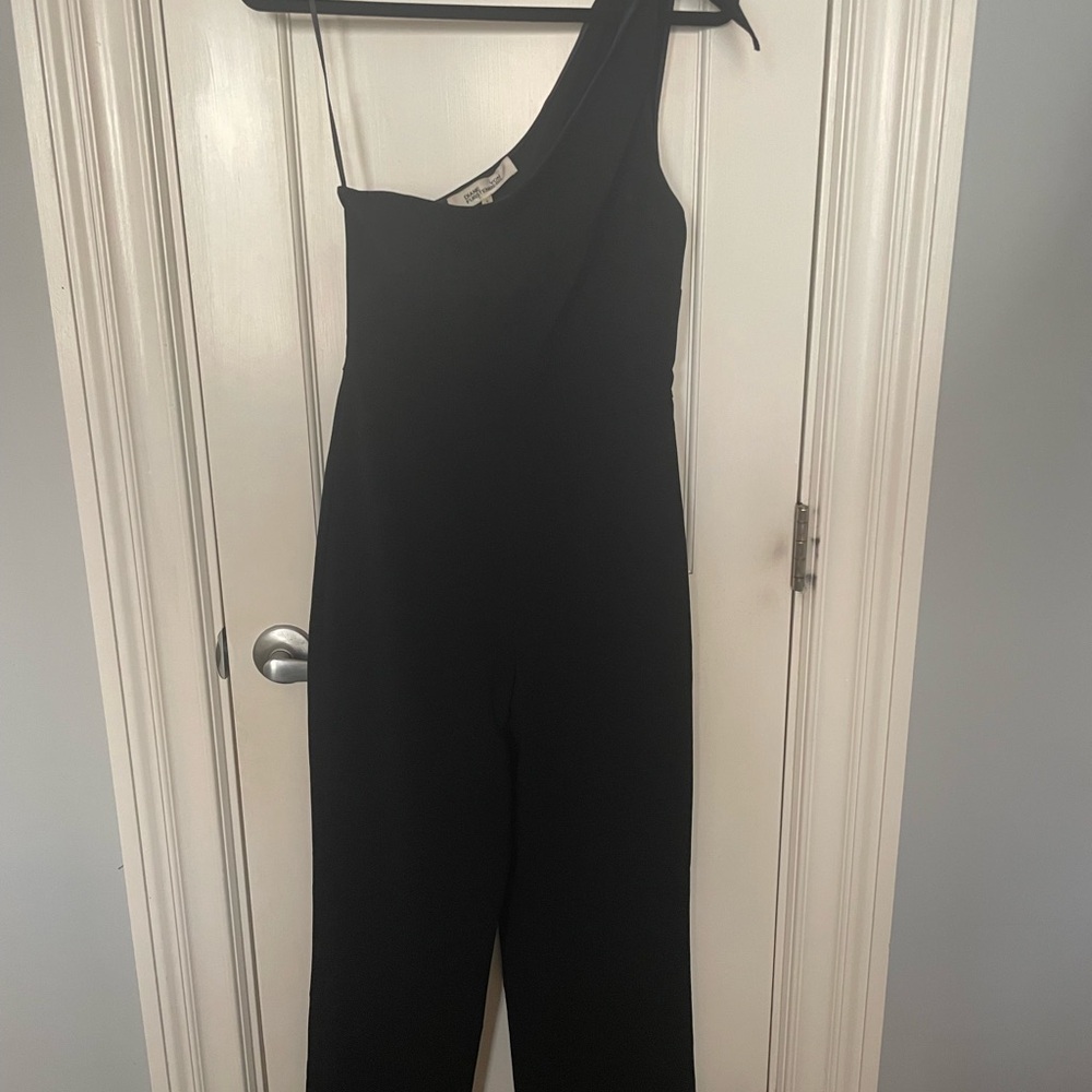 Diane Von Furstenberg Black One-Shoulder Jumpsuit